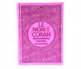 Coffret Pack Cadeau "Kit Basic" Mauve Lilas pour Femme : Tapis de Prière Velours / Chapelet / Coran arabe-français avec couverture cuir + Tasse personnalisée