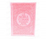 Coffret Pack Cadeau "Kit Basic" Rose Pastel : Tapis de Prière Velours / Chapelet / Coran arabe-français avec couverture cuir + Tasse personnalisée