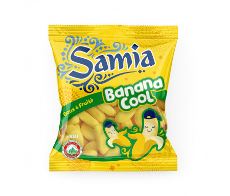 Bonbons Halal "Banana Cool" Tendre et Fruité - 90gr