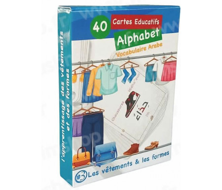 Jeu de 30 Cartes Educatives J'apprends les Contraires 12cm