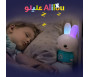 Alilou Le petit Lapinou Mouslim - Jouet / Veilleuse Ludo-éducatif pour enfants musulmans - Bleu