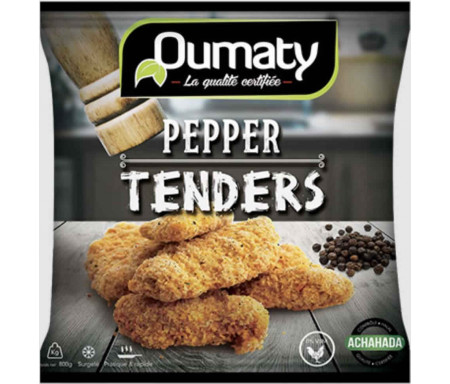 Pepper Tenders au Poulet Halal certifié Achahada - Sachet 800gr (surgelé) - Oumaty