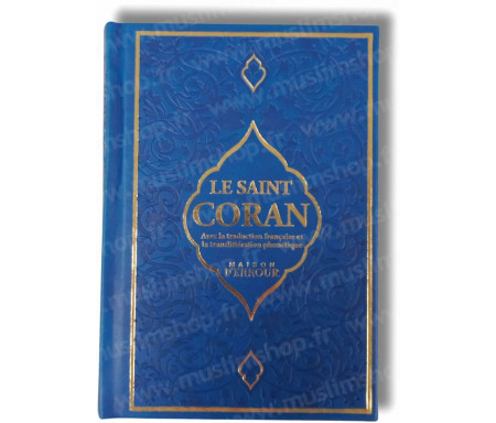 Le saint Coran Bleu Nuit avec la traduction Française et la Translittération Phonétique - Version Poche