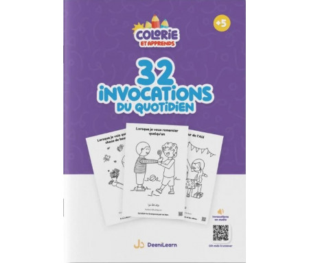 Colorie et Apprends : 32 invocations du quotidien + Audio inclus