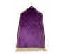 Tapis de prière de luxe doré pour adulte sous forme de mosquée (Mihrab) - Couleur violet