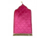 Tapis de prière de luxe doré pour adulte sous forme de mosquée (Mihrab) - Couleur rose