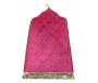 Tapis de prière de luxe doré pour adulte sous forme de mosquée (Mihrab) - Couleur rose