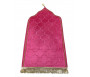Tapis de prière de luxe doré pour adulte sous forme de mosquée (Mihrab) - Couleur rose