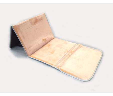 Tapis de Prière Pliable Confort avec Dossier (Support du dos et des genoux) - Beige