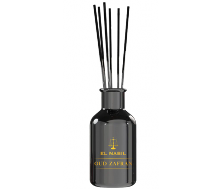 Parfum d'intérieur El Nabil "Oud Zafran" - Capilla Oriental (Parfum d'ambiance avec bâtonnets) - 125ml