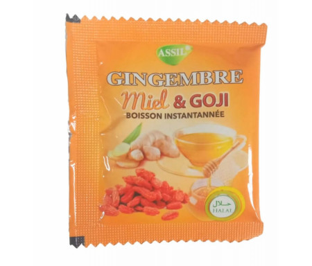 Sachet de Thé naturel au gingembre, miel et Goji