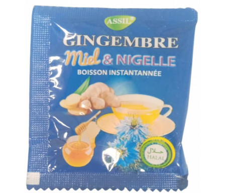 Sachet de Thé naturel au gingembre, miel et nigelle (Infusion / Tisane)