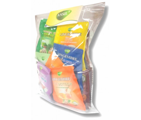 Mini Pack Découvertes 24 sachets Tisanes / Infusion / Thé instantanés ASSIL (8 variétés de thé)