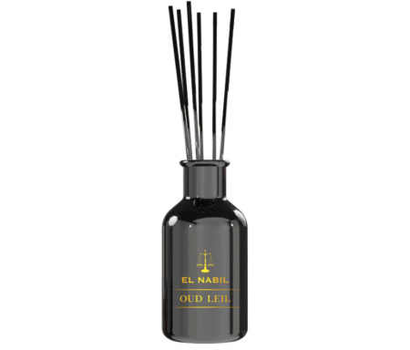 Parfum d'intérieur El Nabil "Oud Leil" - Capilla Oriental (Parfum d'ambiance avec bâtonnets) - 125ml