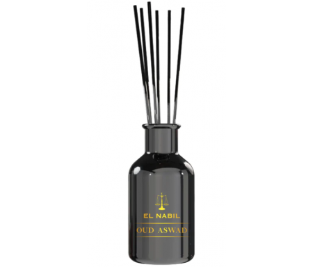 Parfum d'intérieur El Nabil "Oud Aswad" - Capilla Oriental (Parfum d'ambiance avec bâtonnets) - 125ml