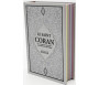 Le Saint Coran Argenté Couverture Daim - Pages Arc-En-Ciel (Français-Arabe-Phonétique - Maison Ennour)