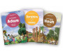 Pack 3 livres aux pages cartonnées pour les petits enfants musulmans : Les prophètes Adam - Noûh - Ibrâhîm