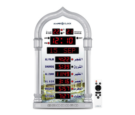 Horloge murale automatique avec appel à la Prière Azan
