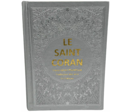 Le Saint Coran Arabe - Français - Phonétique (Petit Format) - Argenté