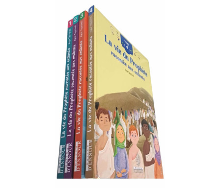 Pack en 4 tomes : La vie du Prophète racontée aux enfants (4 ans et +)