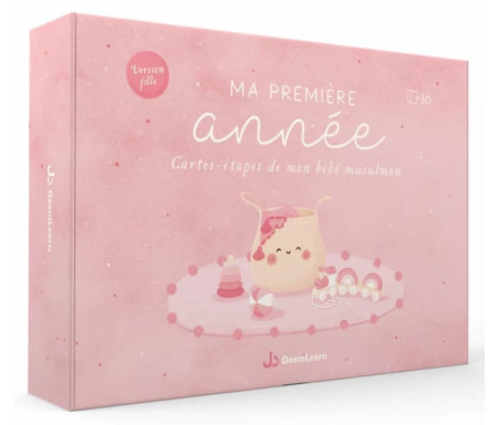 Ma première année : Cartes-étapes de mon bébé musulman - Version Fille