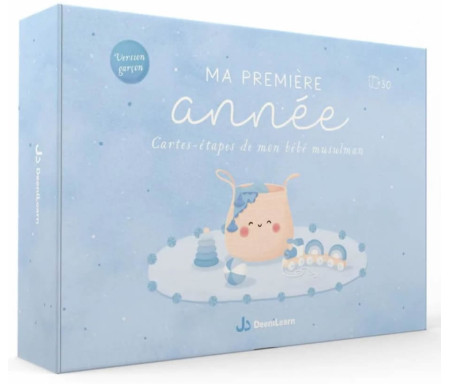 Ma première année : Cartes-étapes de mon bébé musulman - Version Garçon