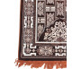 Tapis Grande taille pour Adulte avec motif Floral - Dominante de Marron