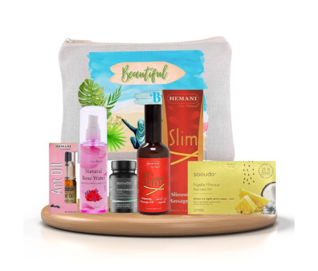 Mon Kit Complet Detox : Capsule beauté - Thé nigelle - Huile + Trousse Elégance Doré Offerte !