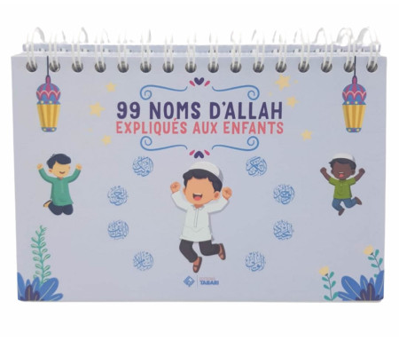 Calendrier chevalet à spirale : 99 noms d'Allah expliqués aux enfants - bleu 