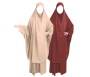 Pack Duo Pivoine : 2 Jilbab Jupe Al Haya avec Manchettes - 2 pièces pour femme musulmane en Taille 1 (de 1m60 à 1m70)