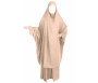Pack Duo Pivoine : 2 Jilbab Jupe Al Haya avec Manchettes - 2 pièces pour femme musulmane en Taille 1 (de 1m60 à 1m70)
