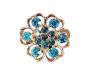 Broches Fleur Strass – Alliage Élégant & Léger – Accessoires pour toutes les occasions