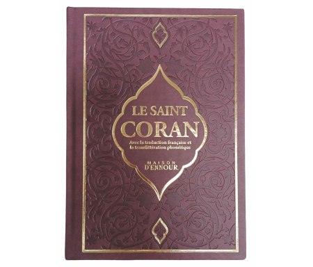 Le Noble Coran, La traduction en Langue Française et la Phonétique (Grand Format / Couverture Daim) - Bordeaux