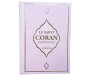 Le Noble Coran, La traduction en Langue Française et la Phonétique (Grand Format / Couverture Daim) - Rose Clair