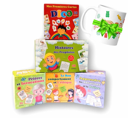 Pack de 6 Jeux + le Mug Offert personnalisable au nom de l'enfant