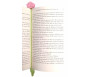 Marque-page Artisanal au crochet Fleur - Format livre moyen