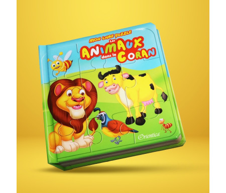 Mon Livre Puzzle : Les animaux dans le Coran (6 puzzles) - Bilingues français/arabe