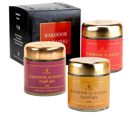Pack de 3 boîte d'Encens El Nabil - Bakhoor (120g)