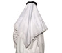 Grand foulard Palestinien (Keffieh) de Qualité - couleur Rouge et Blanc