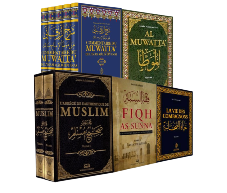 Pack de Grands Classiques de la Science Islamique : Al Muwatta, Commentaire, Sahih Muslim, Fiqh As-Sunna & Vie des Compagnons