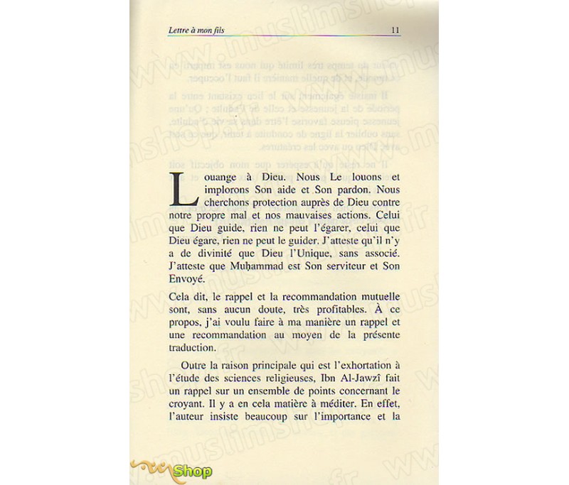 lettres a mon fils