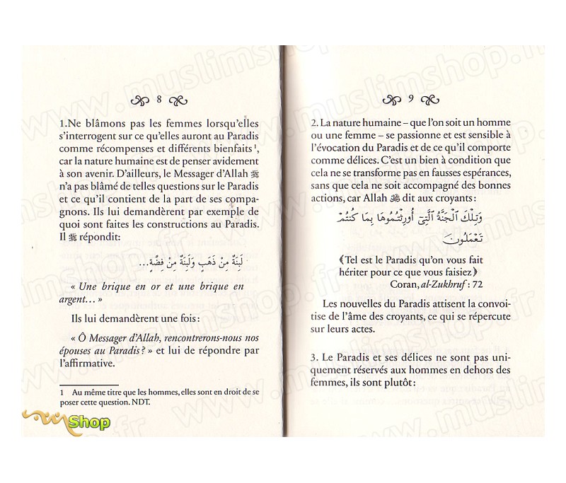 Les Femmes au Paradis par Sulaymân Ibn Sâlih ALKHARRÂSHÎ chez AlHadith sur