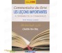 Commentaire du Livre "Leçons Importantes"