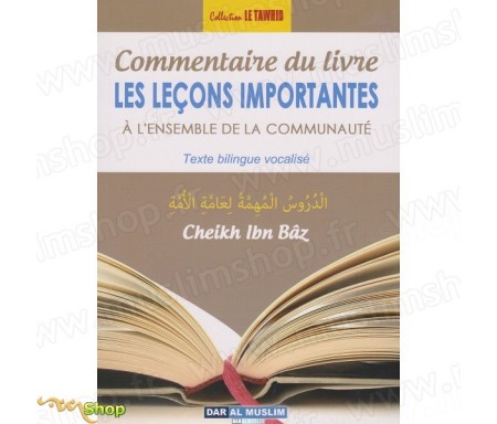 Commentaire du Livre "Leçons Importantes"