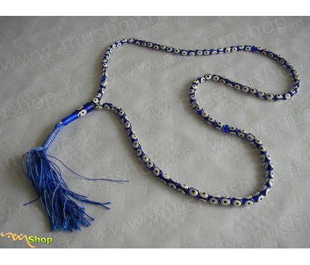 Chapelet (Tasbih) Bleu à 99 Grains