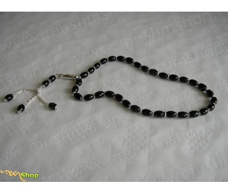 Chapelet (Tasbih) Noir à 33 Grains