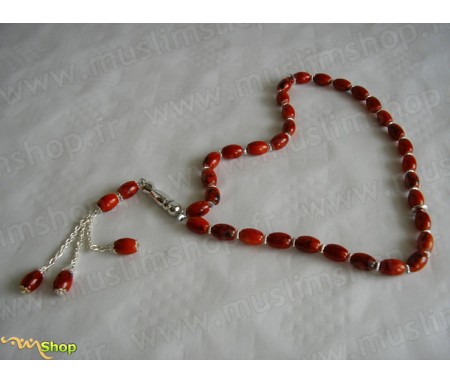 Chapelet (Tasbih) Marbré Rouge à 33 Grains