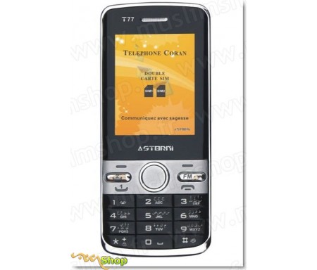 Téléphone Portable Astorni T77 Double Sim et 7 Récitateurs