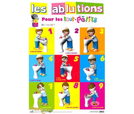 Poster Les Ablutions pour les Tout-Petits