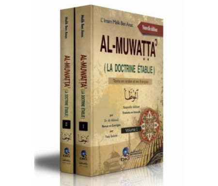 Al-Muwatta' - La doctrine Etablie (Textes en Arabe et en français) 2 Volumes